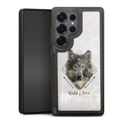 Snap Wallet Case schwarz