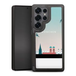 Snap Wallet Case schwarz