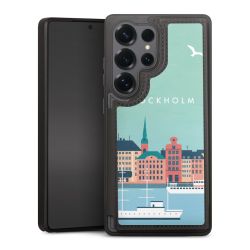 Snap Wallet Case schwarz