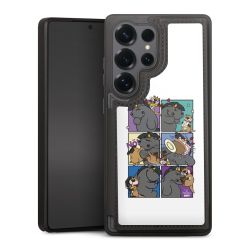 Snap Wallet Case schwarz