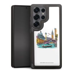 Snap Wallet Case schwarz