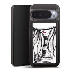 Snap Wallet Case schwarz