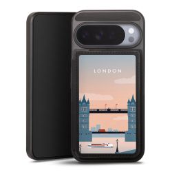 Snap Wallet Case schwarz