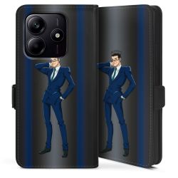 Sideflip mit Lasche schwarz