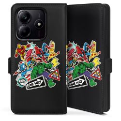 Sideflip with flap black/lateral flap