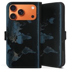 Mappa del mondo con luce notturna