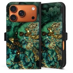 Aspetto marmorizzato ciano glitterato