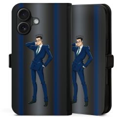 Sideflip mit Lasche schwarz