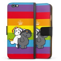 Sideflip mit langer Lasche schwarz