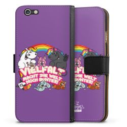 Sideflip mit langer Lasche schwarz