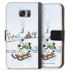 Sideflip mit langer Lasche schwarz