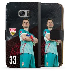 Sideflip mit langer Lasche schwarz