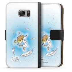 Sideflip mit langer Lasche schwarz