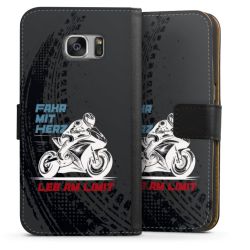 Sideflip mit langer Lasche schwarz