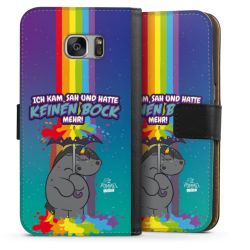 Sideflip mit langer Lasche schwarz