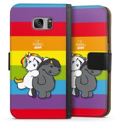 Sideflip mit langer Lasche schwarz