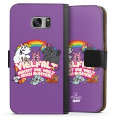 Sideflip mit langer Lasche schwarz