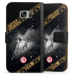 Sideflip mit langer Lasche schwarz