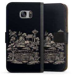 Sideflip mit langer Lasche schwarz