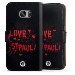 Sideflip mit langer Lasche schwarz