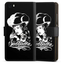 Sideflip mit langer Lasche schwarz