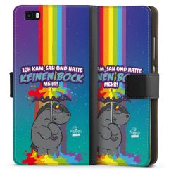 Sideflip mit langer Lasche schwarz