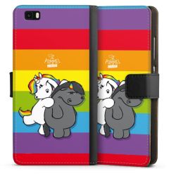 Sideflip mit langer Lasche schwarz