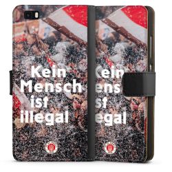 Sideflip mit langer Lasche schwarz