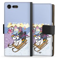 Sideflip mit langer Lasche schwarz