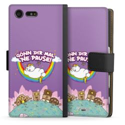 Sideflip mit langer Lasche schwarz