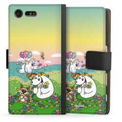 Sideflip mit langer Lasche schwarz