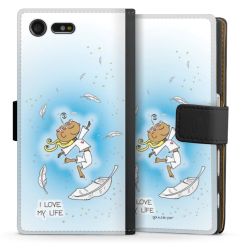 Sideflip mit langer Lasche schwarz