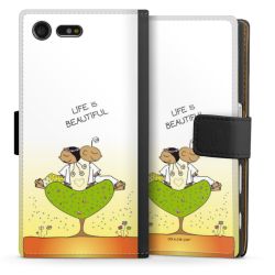 Sideflip mit langer Lasche schwarz