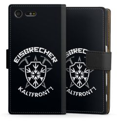 Sideflip mit langer Lasche schwarz