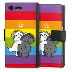 Sideflip mit langer Lasche schwarz