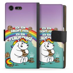 Sideflip mit langer Lasche schwarz