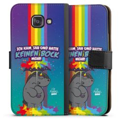 Sideflip mit langer Lasche schwarz