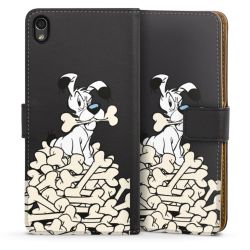 Sideflip mit langer Lasche schwarz