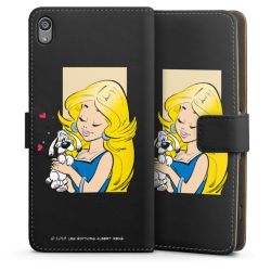 Sideflip mit langer Lasche schwarz