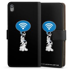 Sideflip mit langer Lasche schwarz