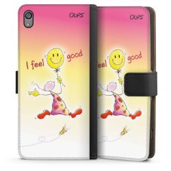 Sideflip mit langer Lasche schwarz