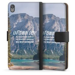 Sideflip mit langer Lasche schwarz