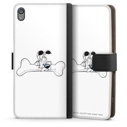 Sideflip mit langer Lasche schwarz