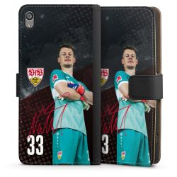 Sideflip mit langer Lasche schwarz