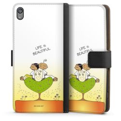 Sideflip mit langer Lasche schwarz