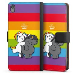 Sideflip mit langer Lasche schwarz