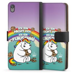 Sideflip mit langer Lasche schwarz