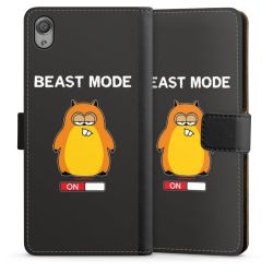 Sideflip mit langer Lasche schwarz