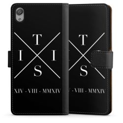 Sideflip mit langer Lasche schwarz