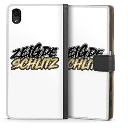 Sideflip mit langer Lasche schwarz